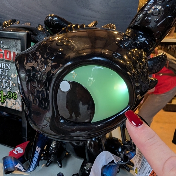 NEW Universal Studios How to Train Your Dragon Popcorn Bucket Black Toothless - Picture 6 of 7